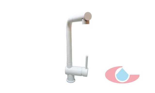 monomando fregadera extensible bubal blanco mate