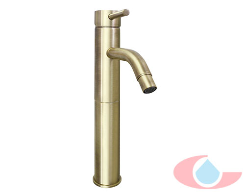 Monomando-lavabo-alto-izas-bronce