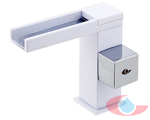 Monomando-lavabo-cascada-Gaudí-blanco