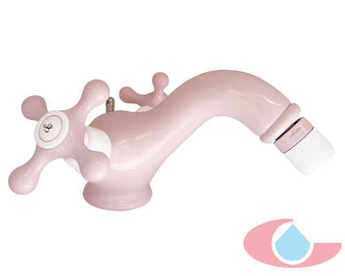 Monobloc bide lujo rosa-blanco