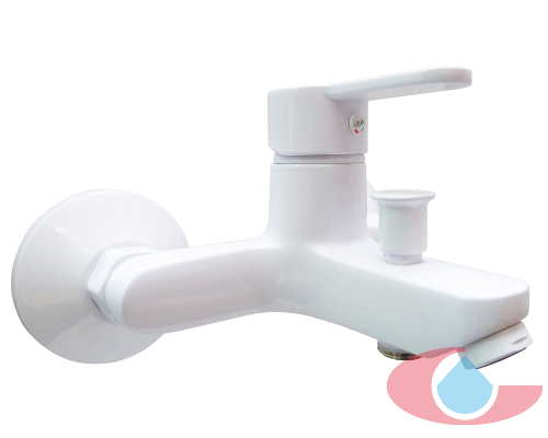 Monomando baño leyre blanco