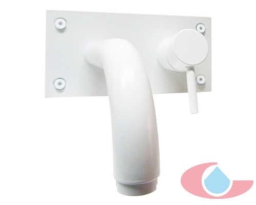 Monomando lavabo empotrar izas blanco mate