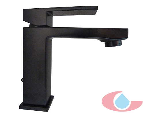 monomando lavabo Tizziano negro
