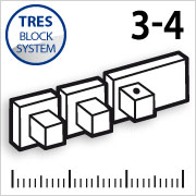 Horizontal 3-4 vías