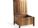 Wood storage unit with lid