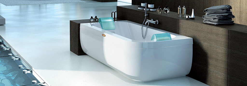 aquasoul double freestanding header