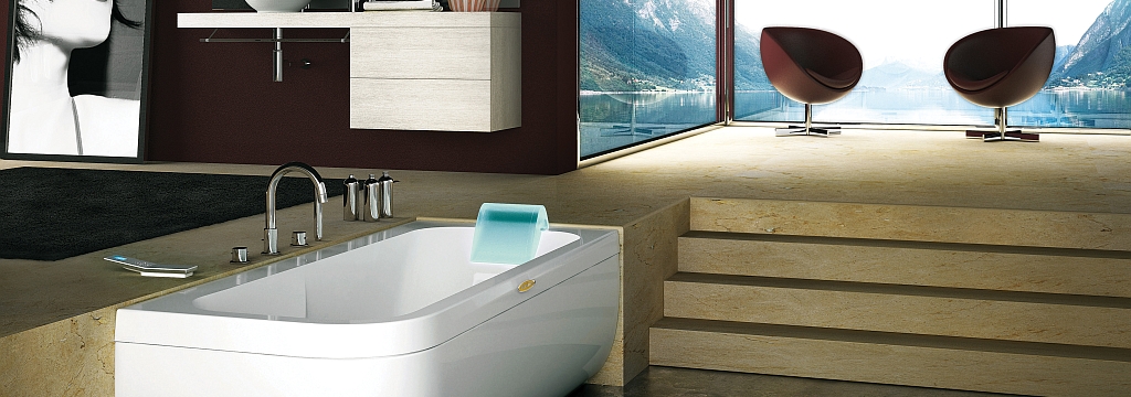 Aquasoul Lounger Corner Whirlpool Bath header
