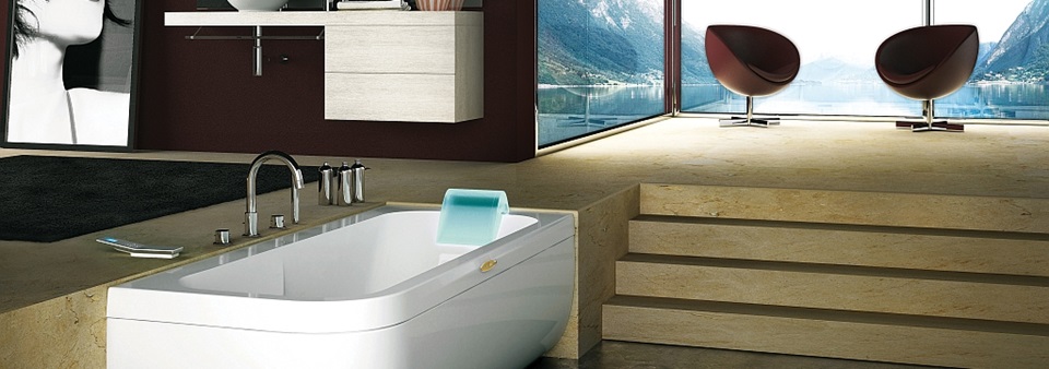 Aquasoul Lounger Corner Whirlpool Bath header
