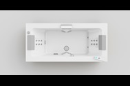 Sharp Double Whirlpool Bath Overhead   SV