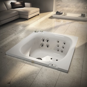 City Spa Hot Tub Built In Angle Media