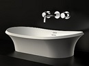 Infinito Wash basin with wall mounted taps