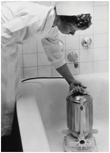 Hydrotherapy Pump in Use