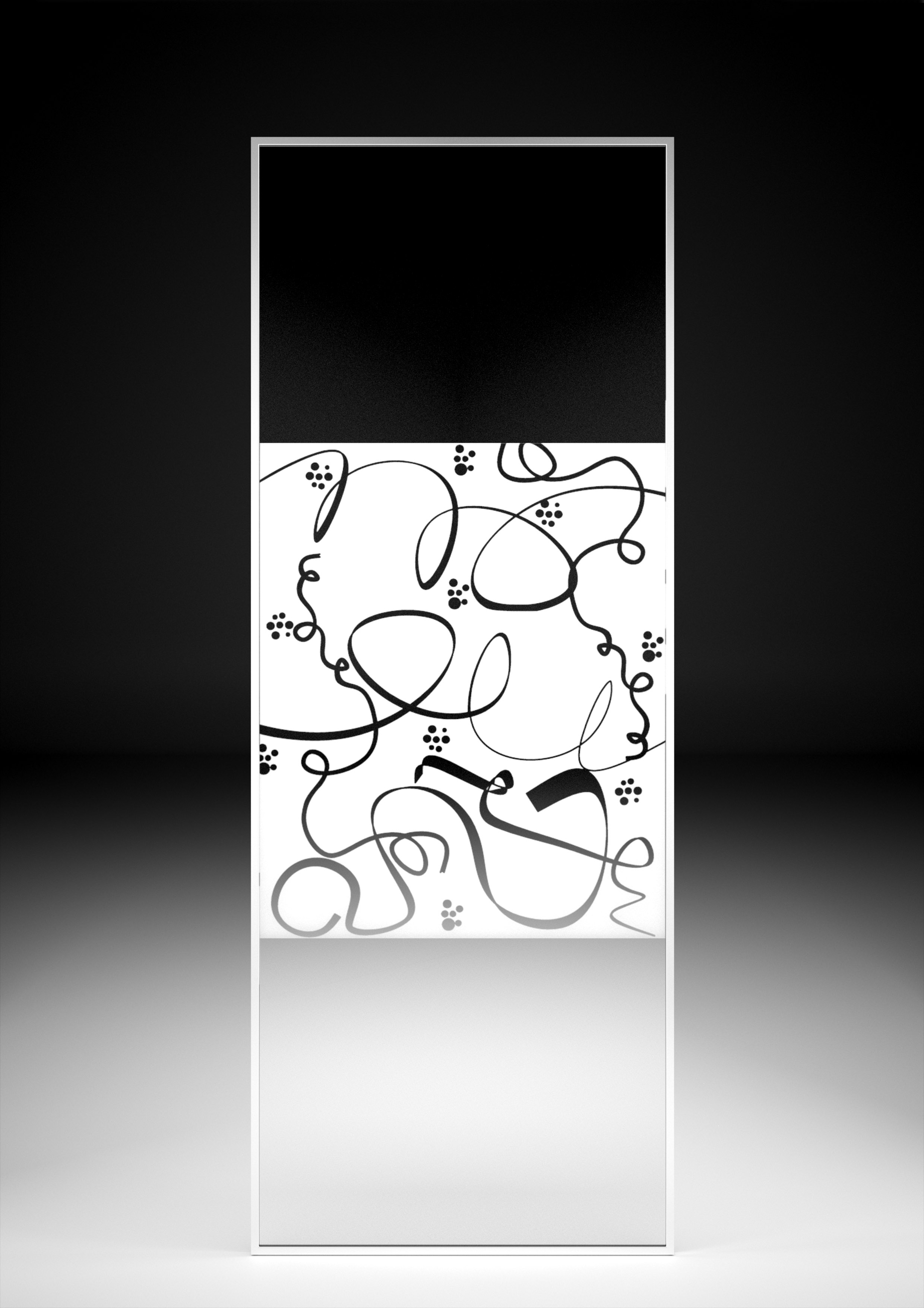 Serigrafía serpentina fondo