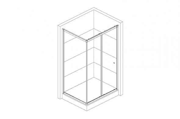 Paroi pour receveur rectangulaire 150x80