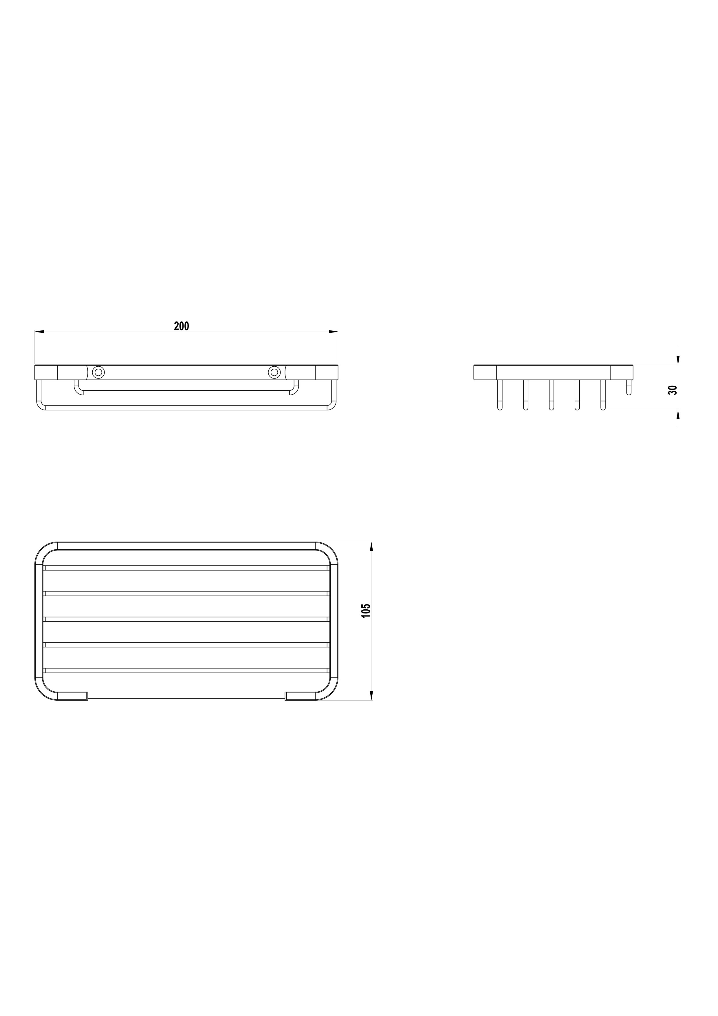 Étagère grille de 20 cm.