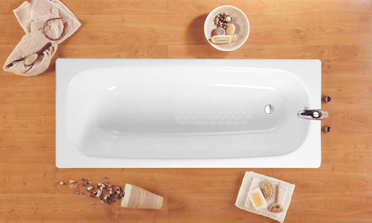 Bañera de acero 105x70x37,5 cm.