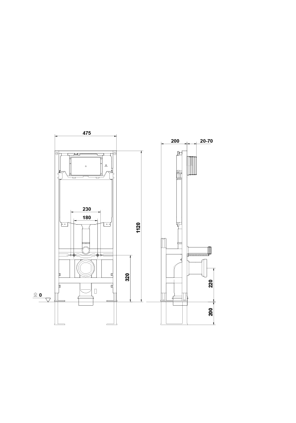 WC Full Frame Eon Freestanding
