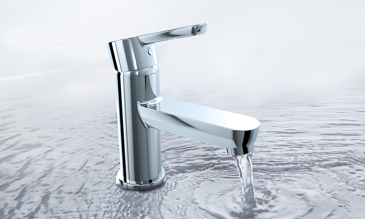 Mitigeur de lavabo avec vidage automatique