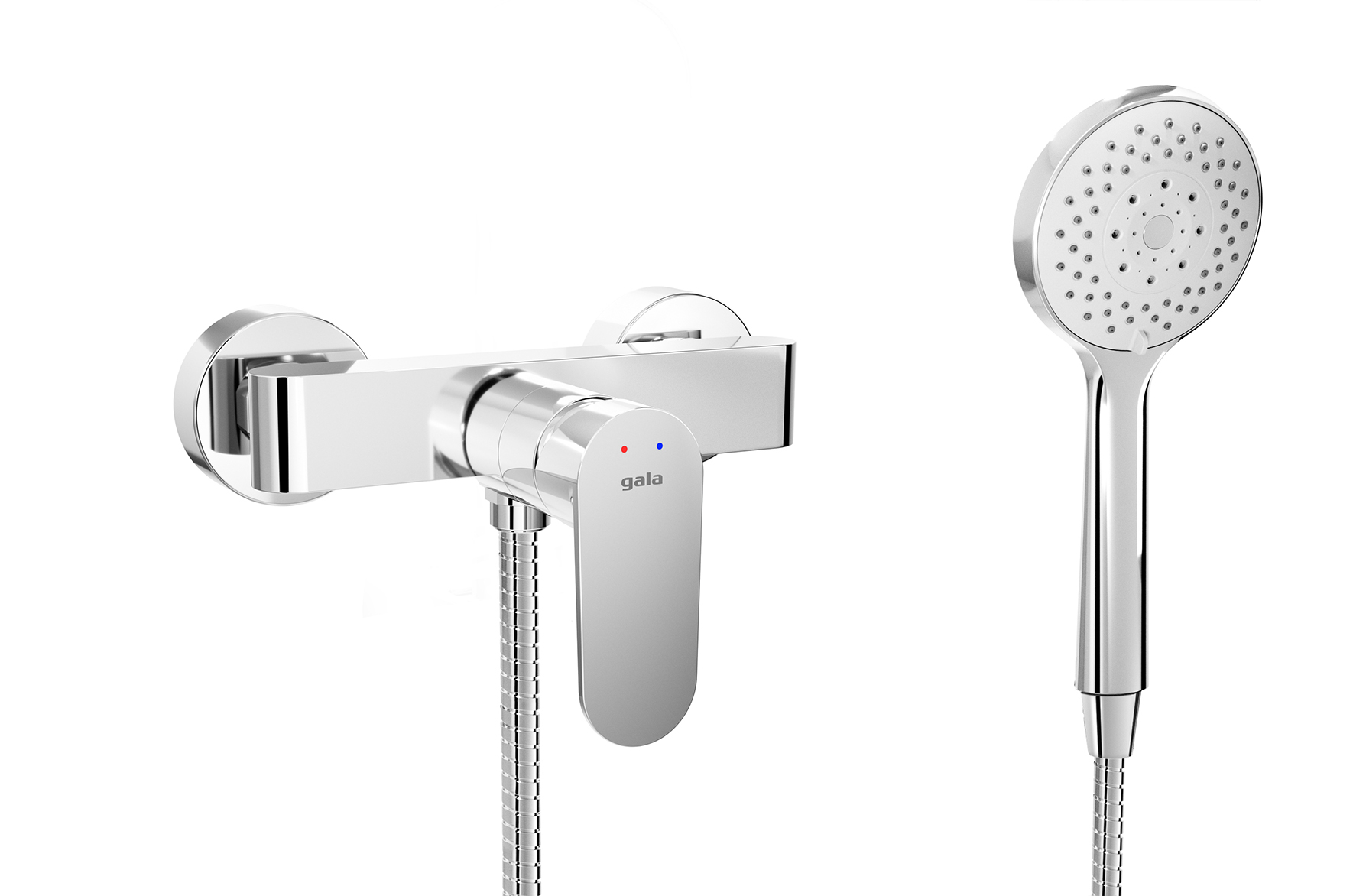 Mitigeur douche avec équipement de douche