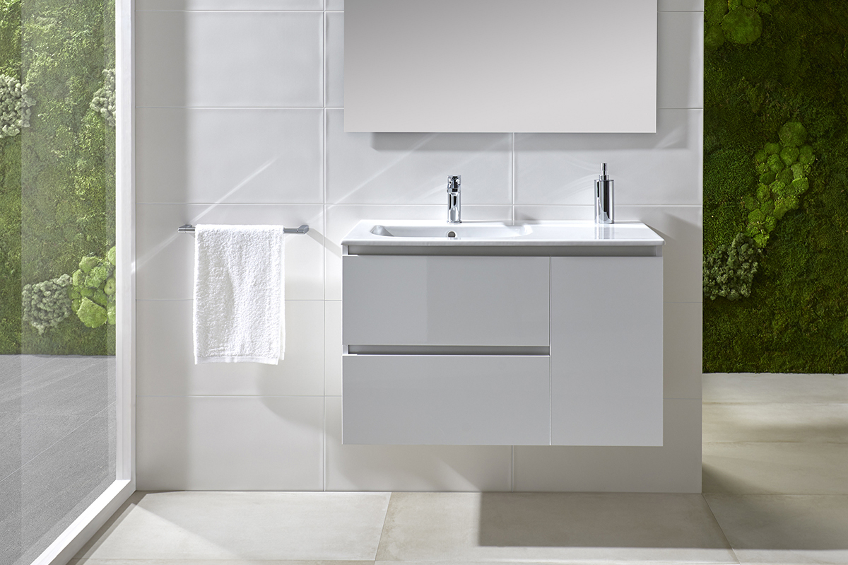 Ensemble Jade 90 cm. (lavabo Mid)