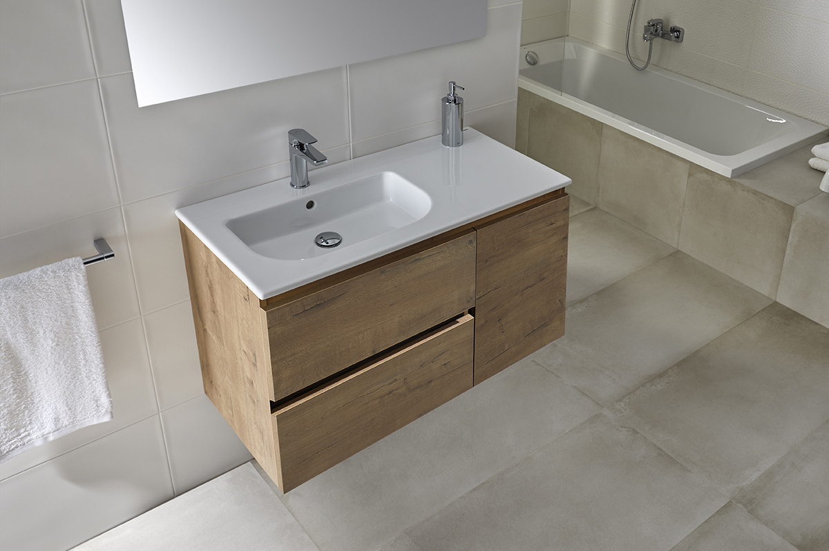 Ensemble Jade 90 cm. (lavabo Mid)