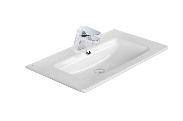 Lavabo à poser sur meuble 81x46 cm.