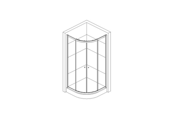 Paroi de douche pour receveurs d´angle 80x80