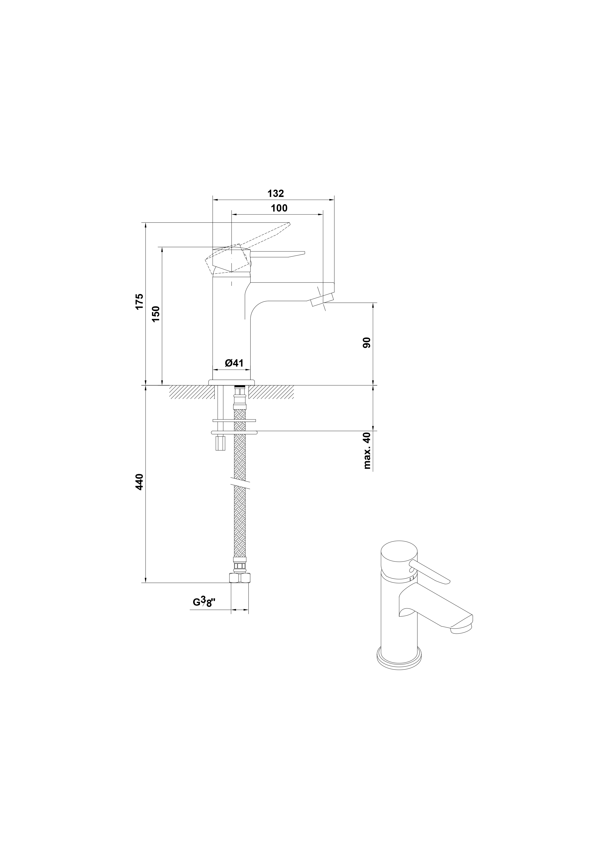 Mitigeur lavabo XL