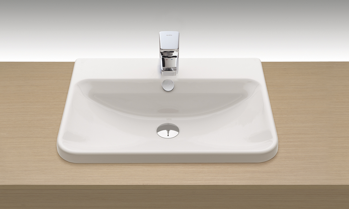 Lavabo encimera 55x42 cm.
