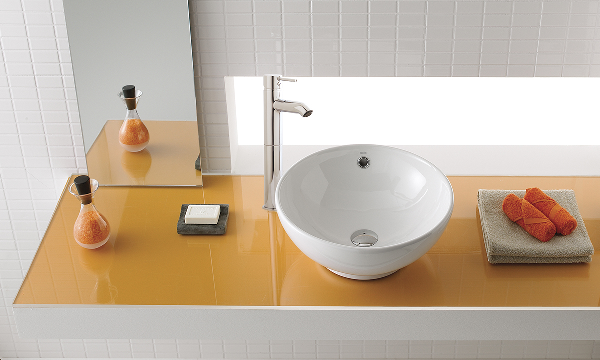 Lavabo à poser Ø 41 cm.