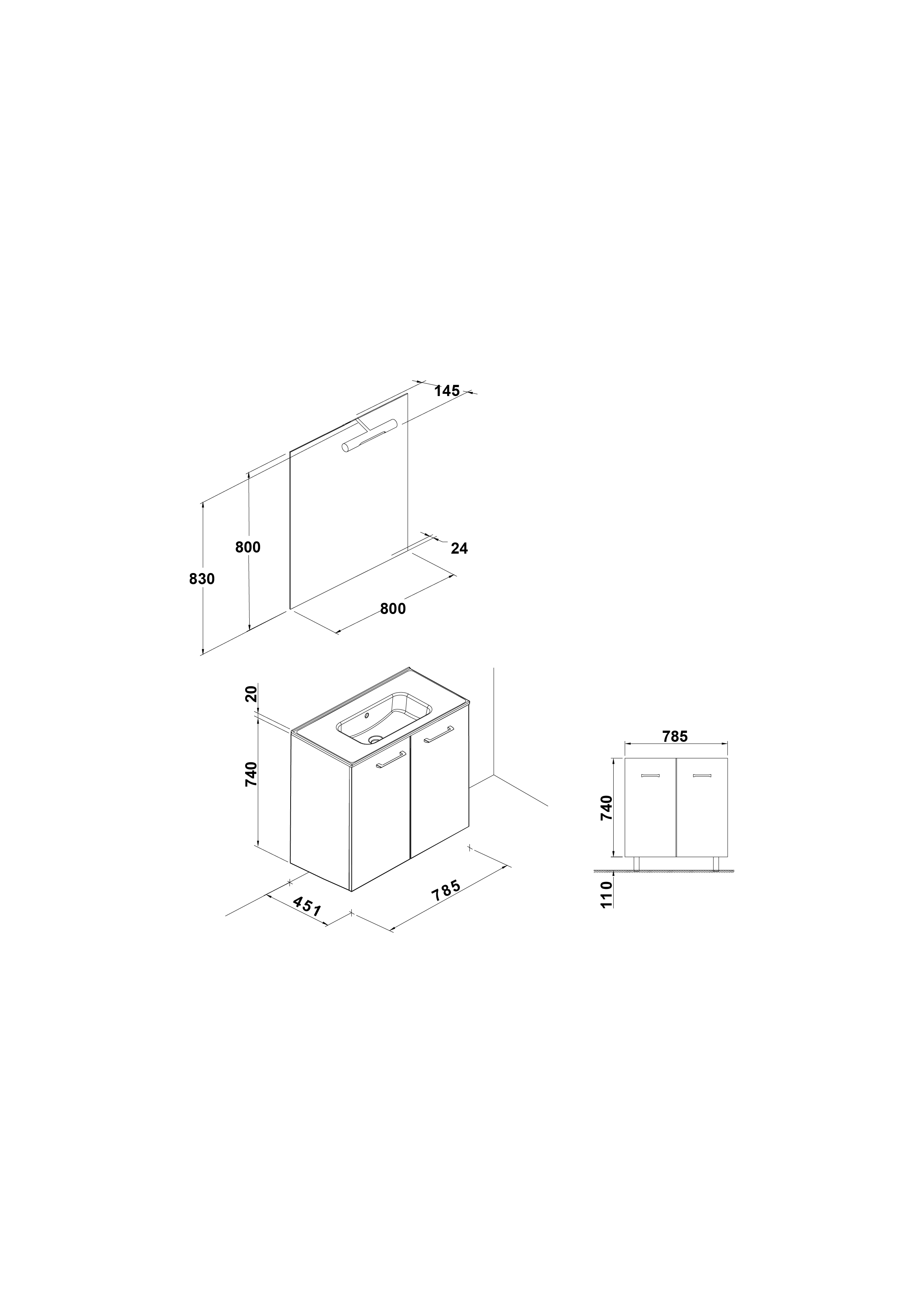 Pack Nura 80 cm.