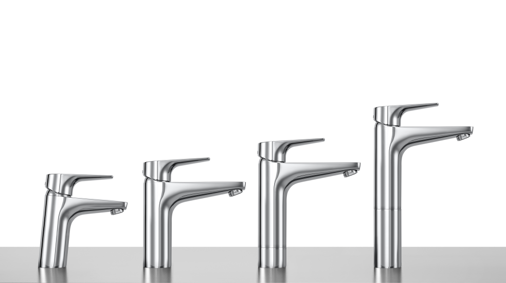 Diferentes opciones de altura de grifos para lavabo