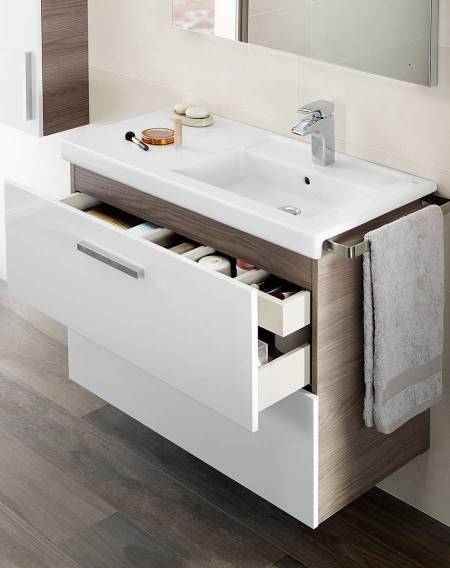 Mueble de baño Prisma con repisa integrada