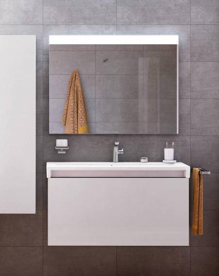 Espejo Prisma Confort con mueble Stratum-N de Roca