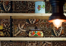 Estanteria restaurante cazzarola