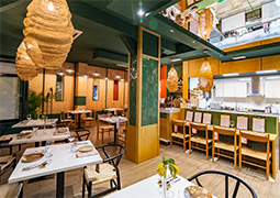 Restaurante decorado con la colección Artigiano