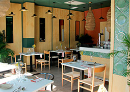 Restaurante decorado con la colección Artigiano