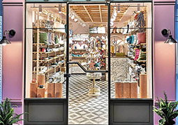 Tienda decorada con la colección Tuscania